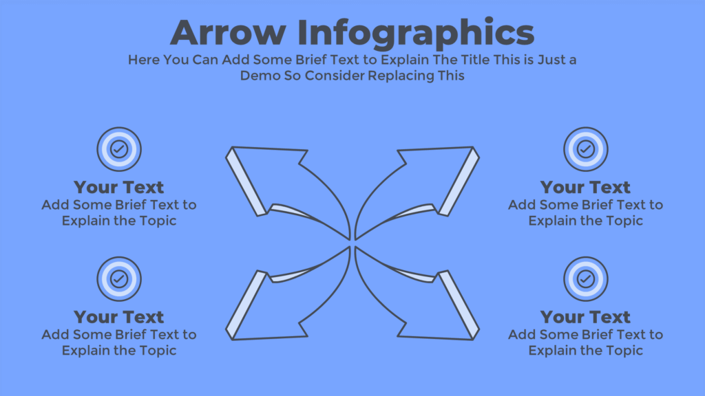 Minimal PowerPoint Animated 3D Arrow Infographics with 4 Steps