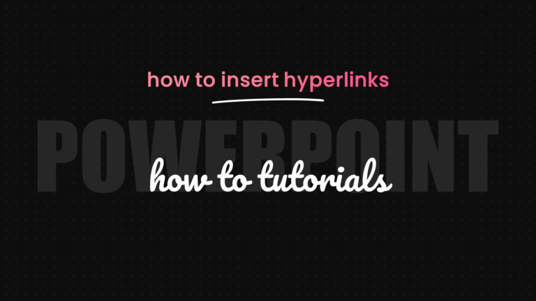 How to Insert Hyperlink in PowerPoint