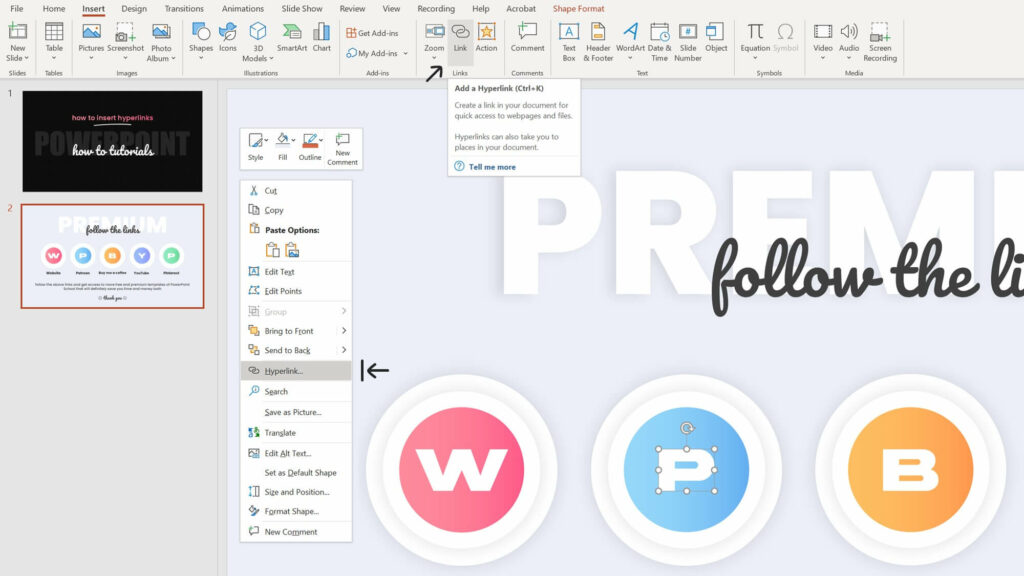 How to Insert Link in PowerPoint