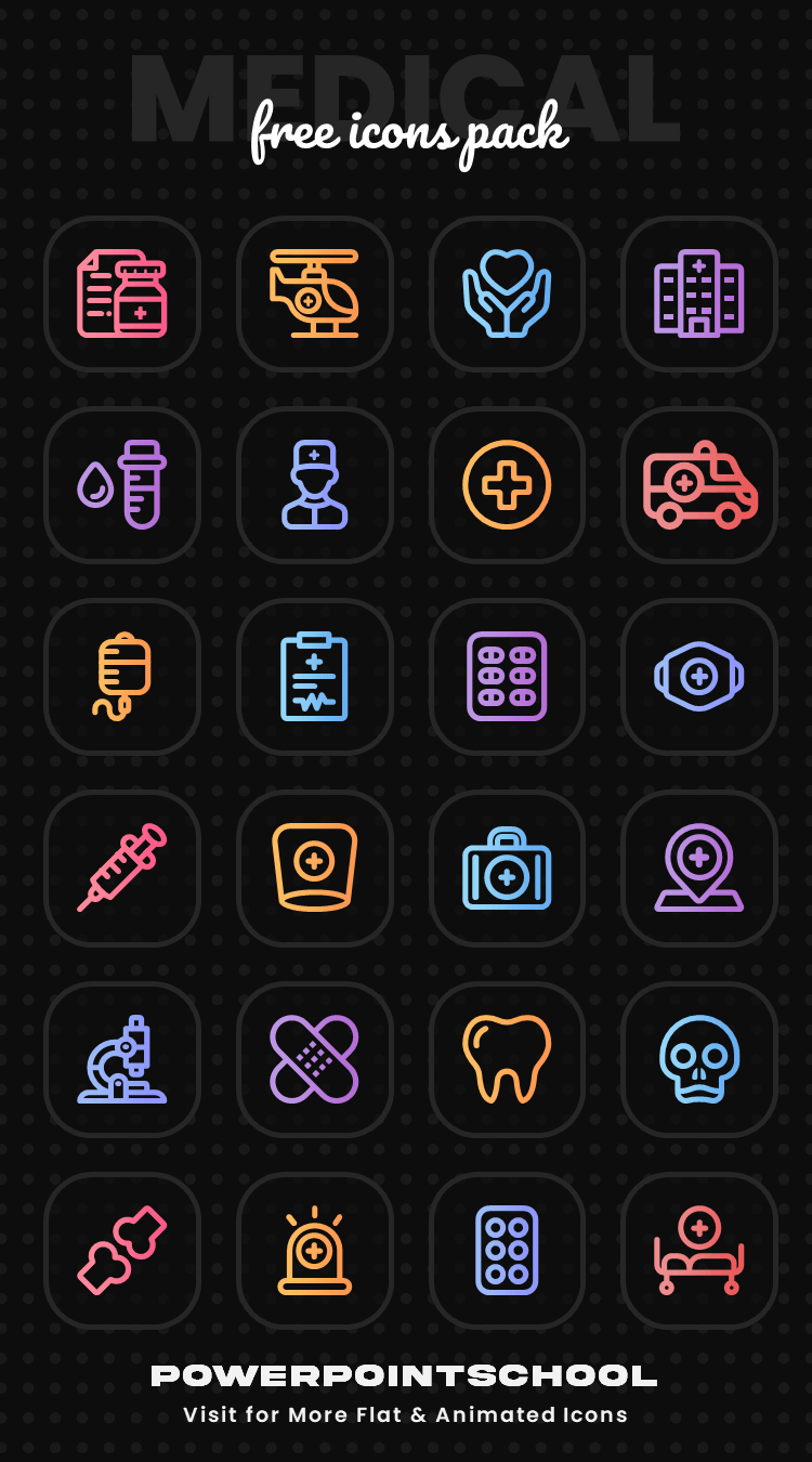 Medical Icons for PowerPoint, Google Slides, and Adobe Illustrator