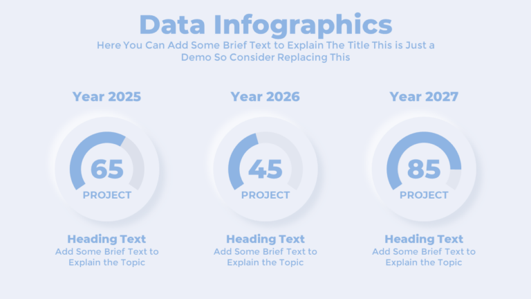 Comparingm Progress Free PowerPoint Infographic Progress Pie Chart Template