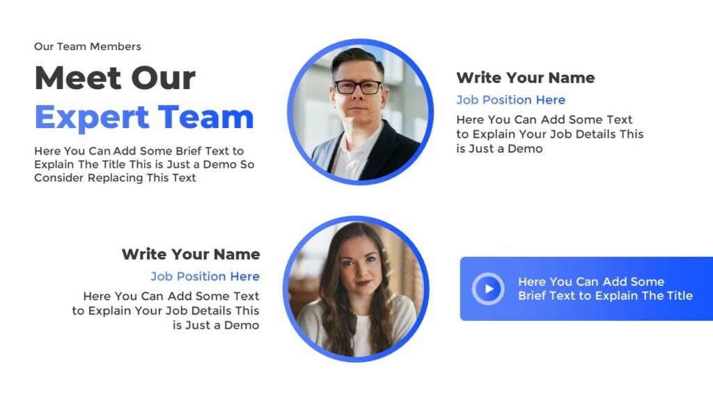 Free Meet the Team Slides for PowerPoint and Google Slides