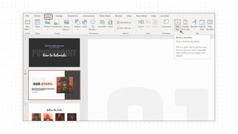 How to Insert Text Box in PowerPoint Presentation Slide