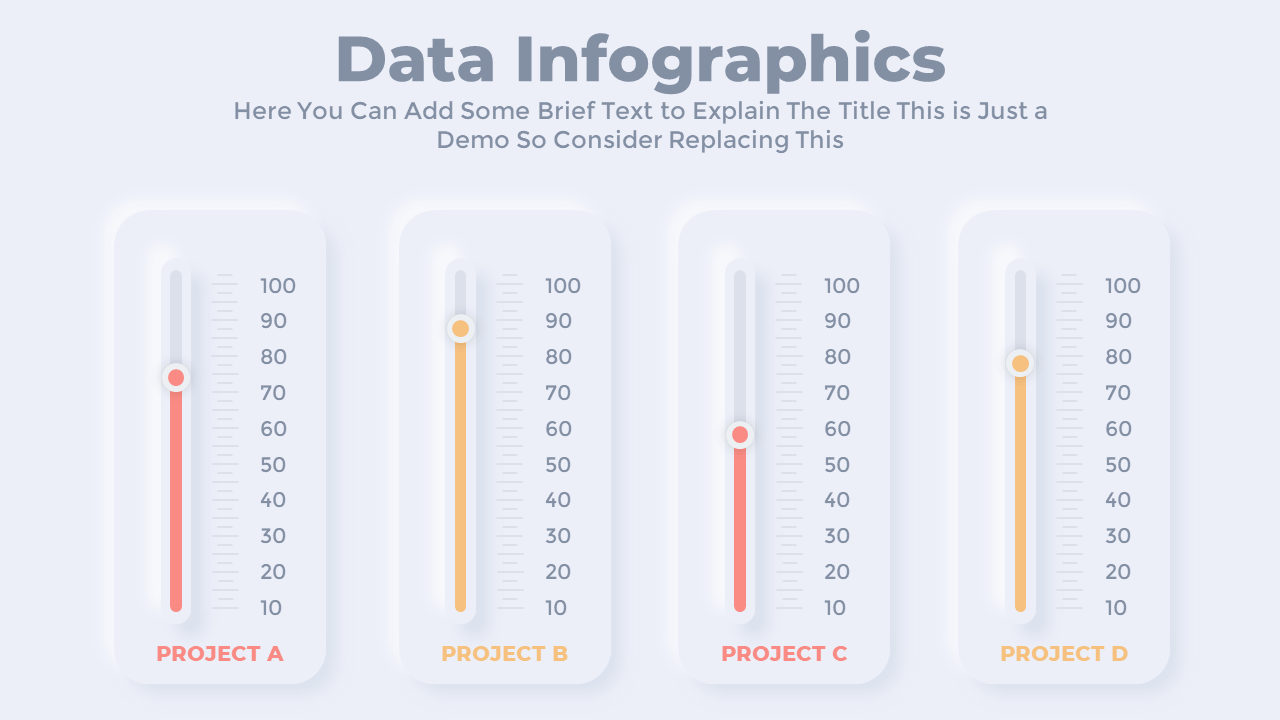 Free PowerPoint Infographic Data Measurement Chart Template