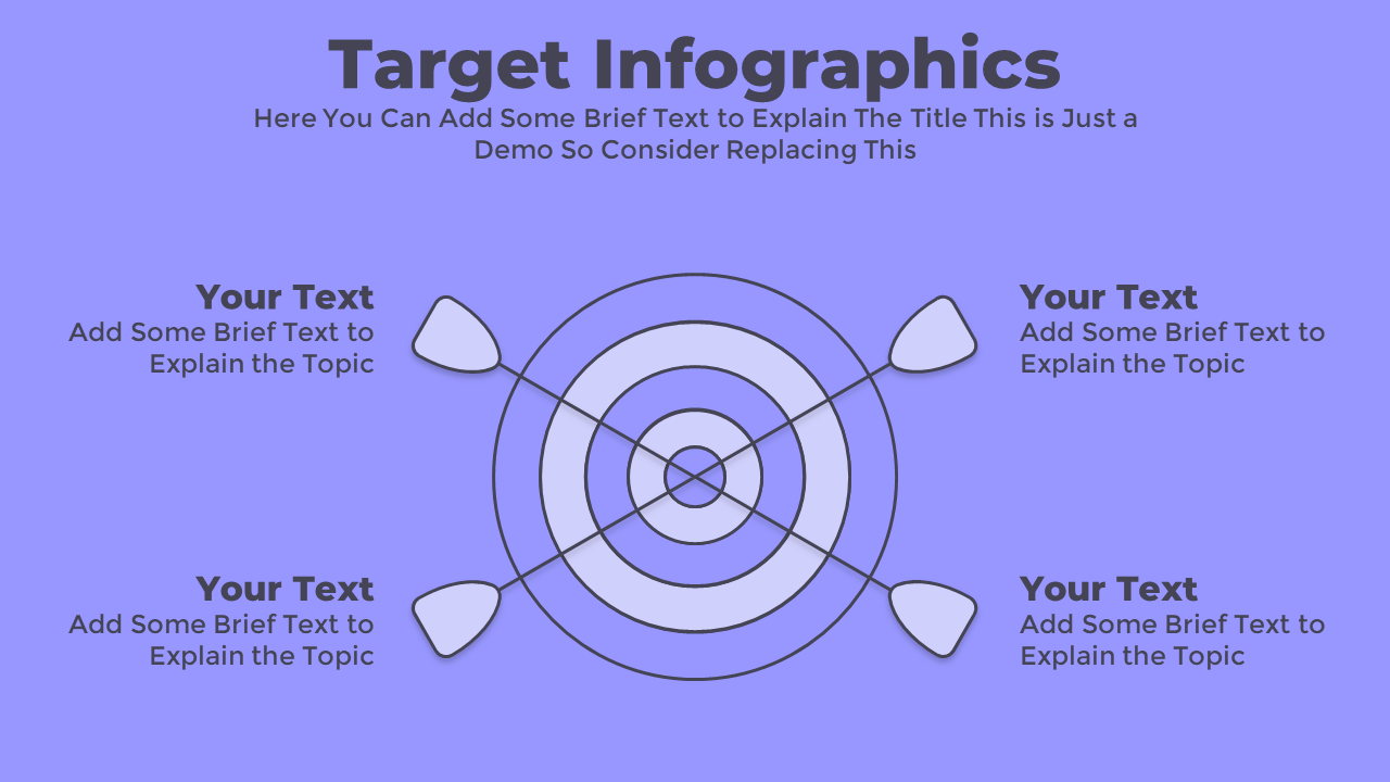 Free PowerPoint Strategy Presentation Slide with Arrow in Target
