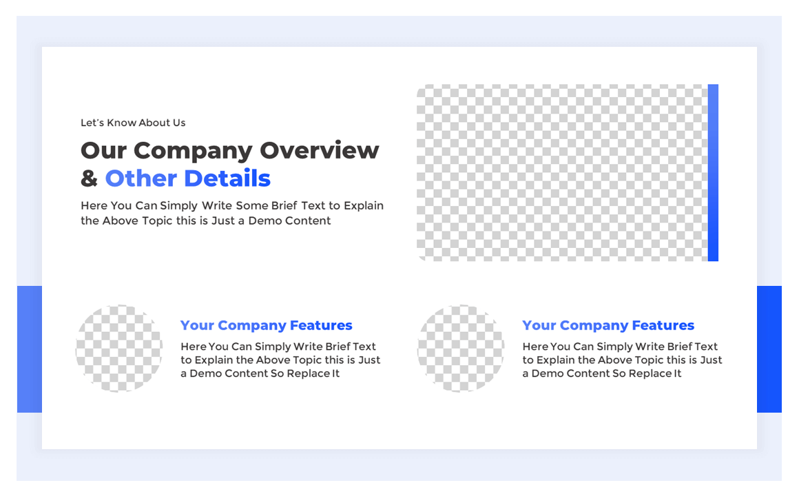 Free PowerPoint About Us or Project Overview Slide Template