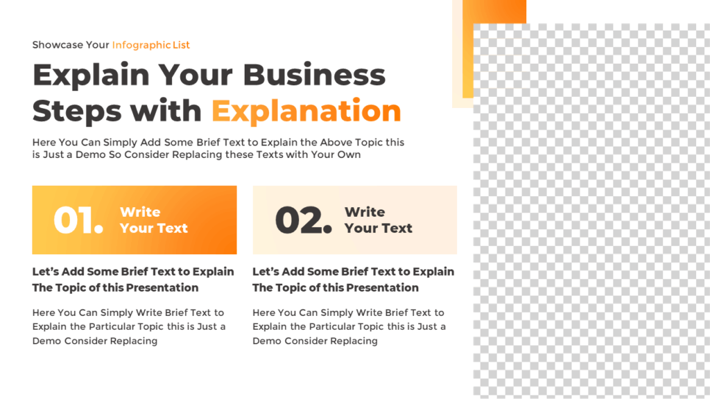 2-Point Infographic Presentation Slide