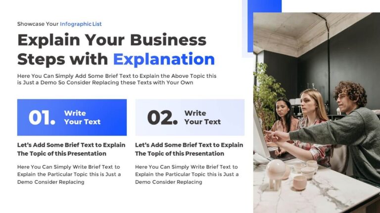 2-Step PowerPoint Infographic Slide Template