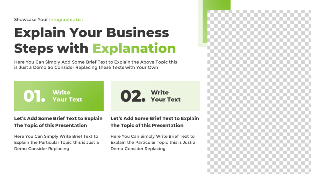 Animated PowerPoint Bullet List Slide Template
