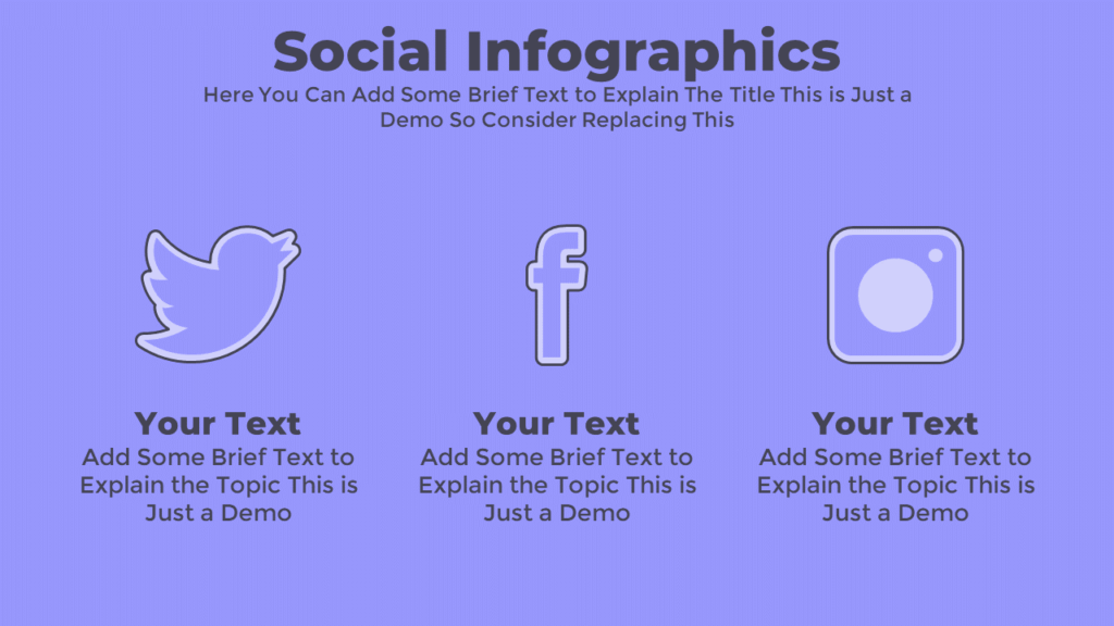 Facebook, Twitter, Instagram Icons for PowerPoint