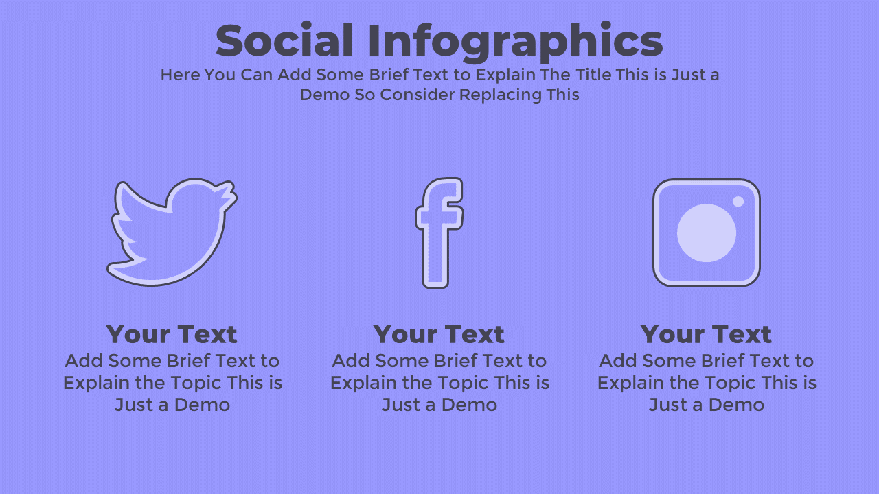 Free PowerPoint Infographic Social Media Slide Template - PowerPoint School