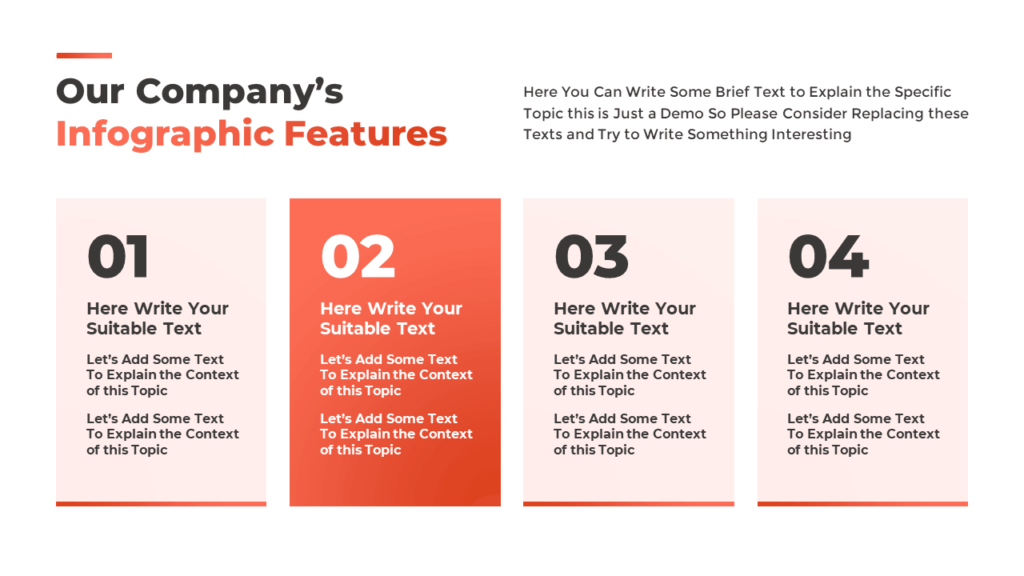 Free 4-Point Infographic Slide Template