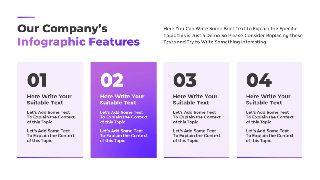 Free 4-Step Infographic Diagram Slide Template