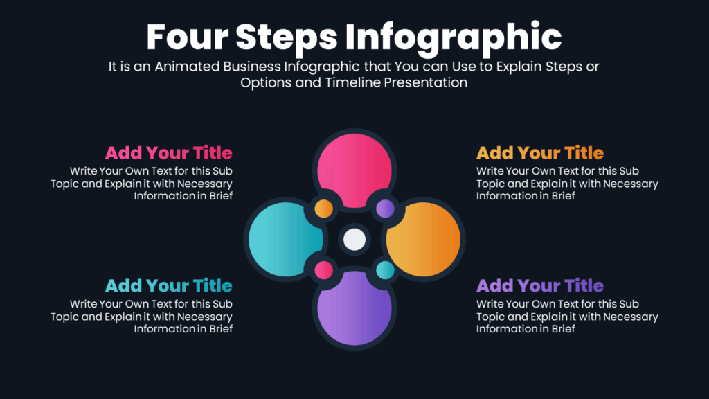 Free 4-Step PowerPoint Infographic Presentation Slide
