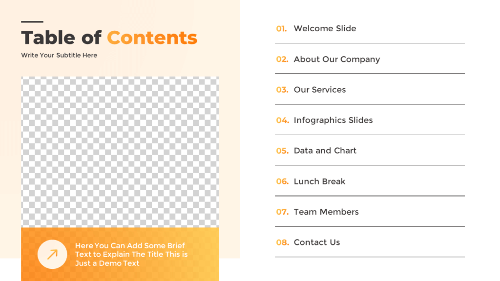 Free Agenda Template for Presentations