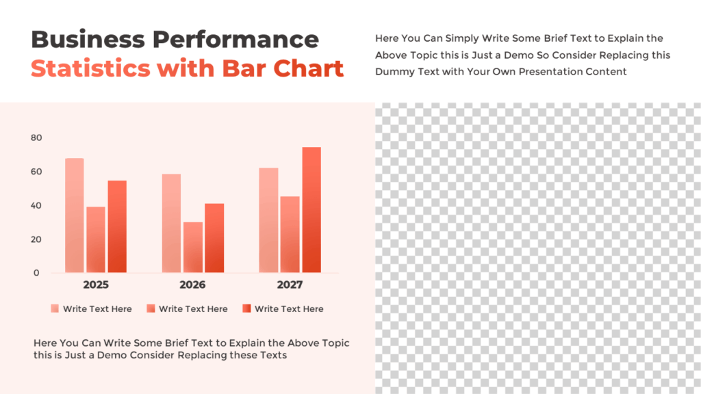 Free Bar Chart Infographic Slide Template
