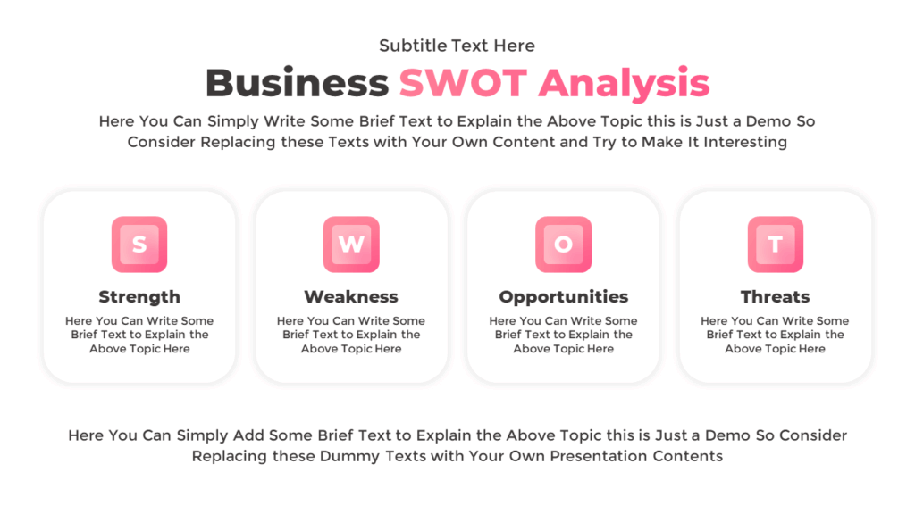 Free Business SWOT Analysis Presentation Slide