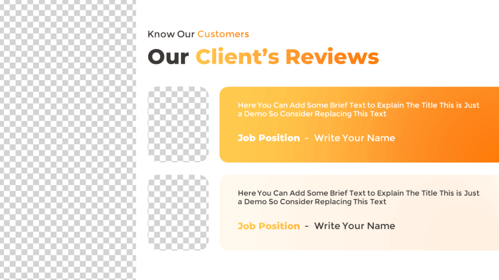 Free Client Feedback Slide Template for Presentation