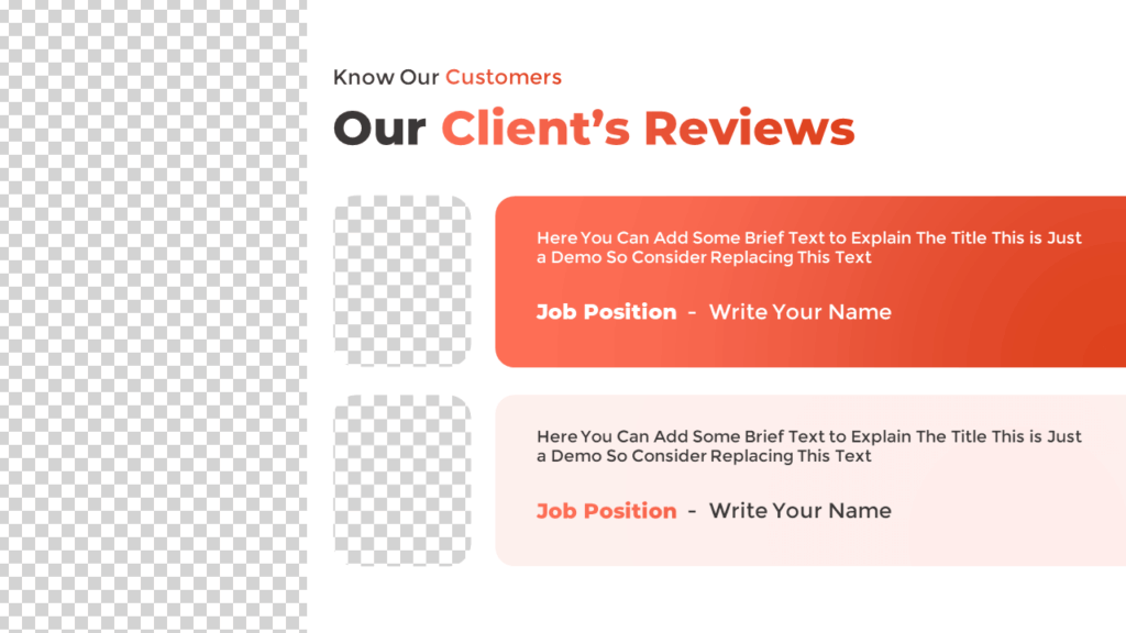 Free Client Reviews Slide Template
