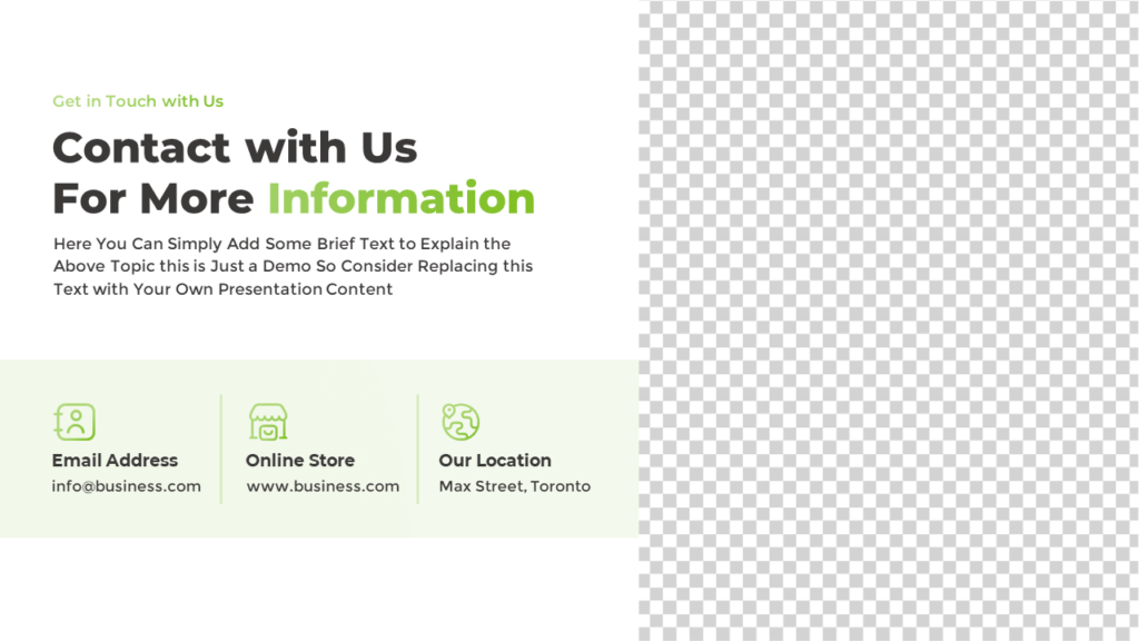 Free Contact Page for PowerPoint and Google Slides