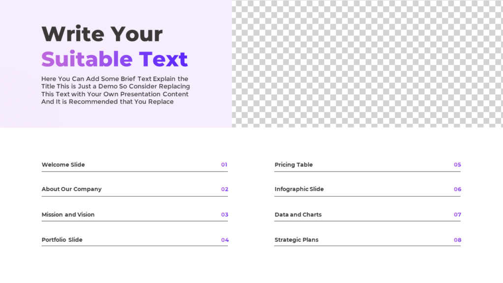 Free Contents Template for PowerPoint and Google Slides