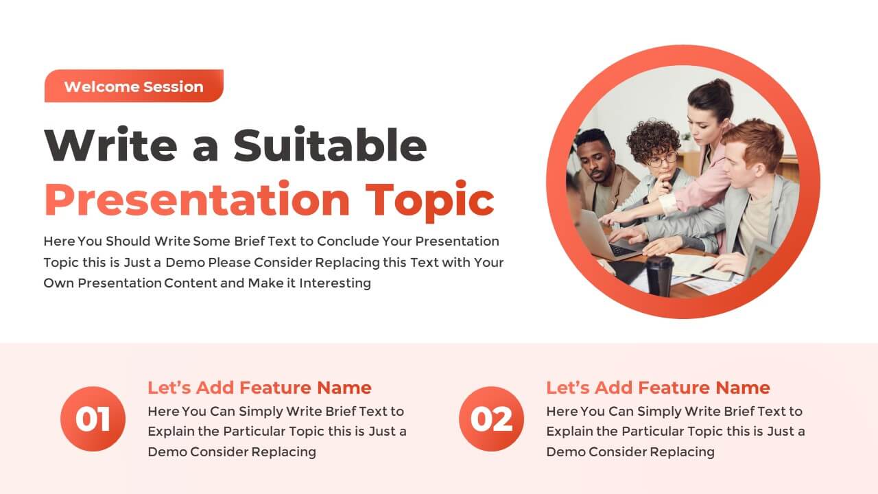 Free Intro PowerPoint Slide for Presentation