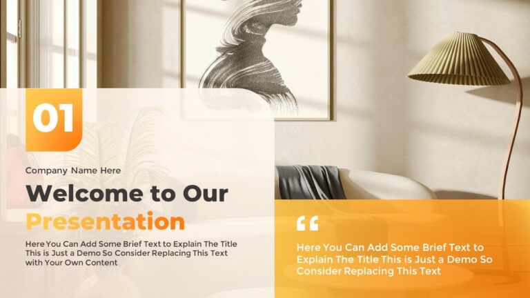 Free Intro Text Template for PowerPoint and Google Slides