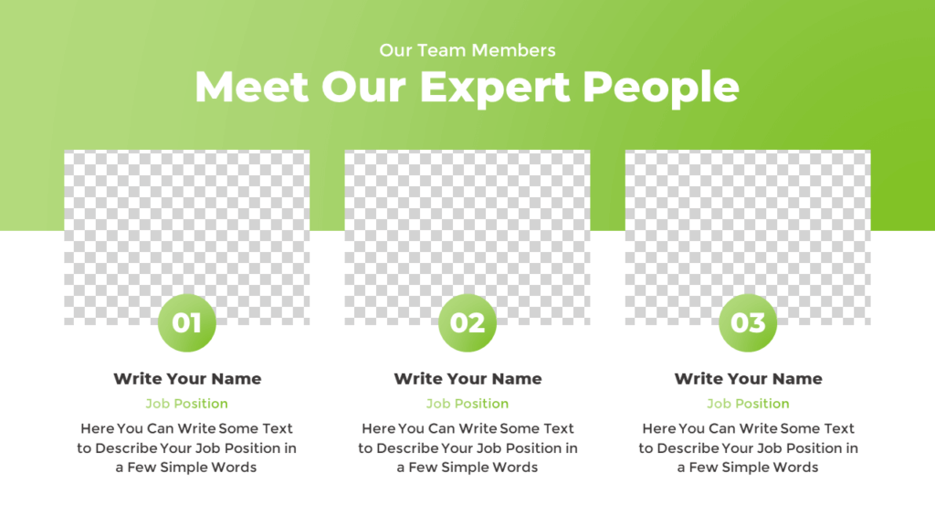 Free Meet the Team Presentation Slide