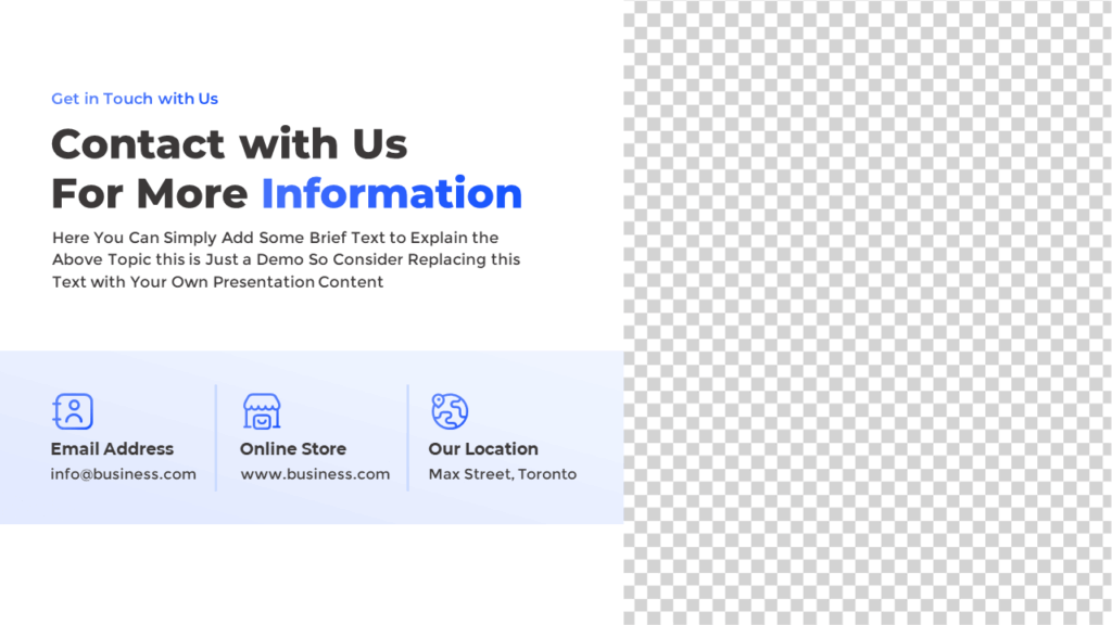 Free PowerPoint Get in Touch Contact Slide