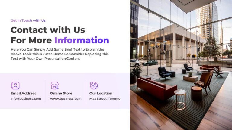 Free PowerPoint Presentation Get in Touch Slide