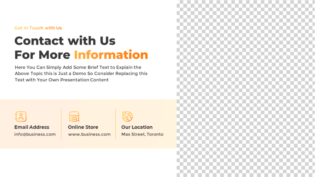 Free PowerPoint Presentation Slide with Contact Details