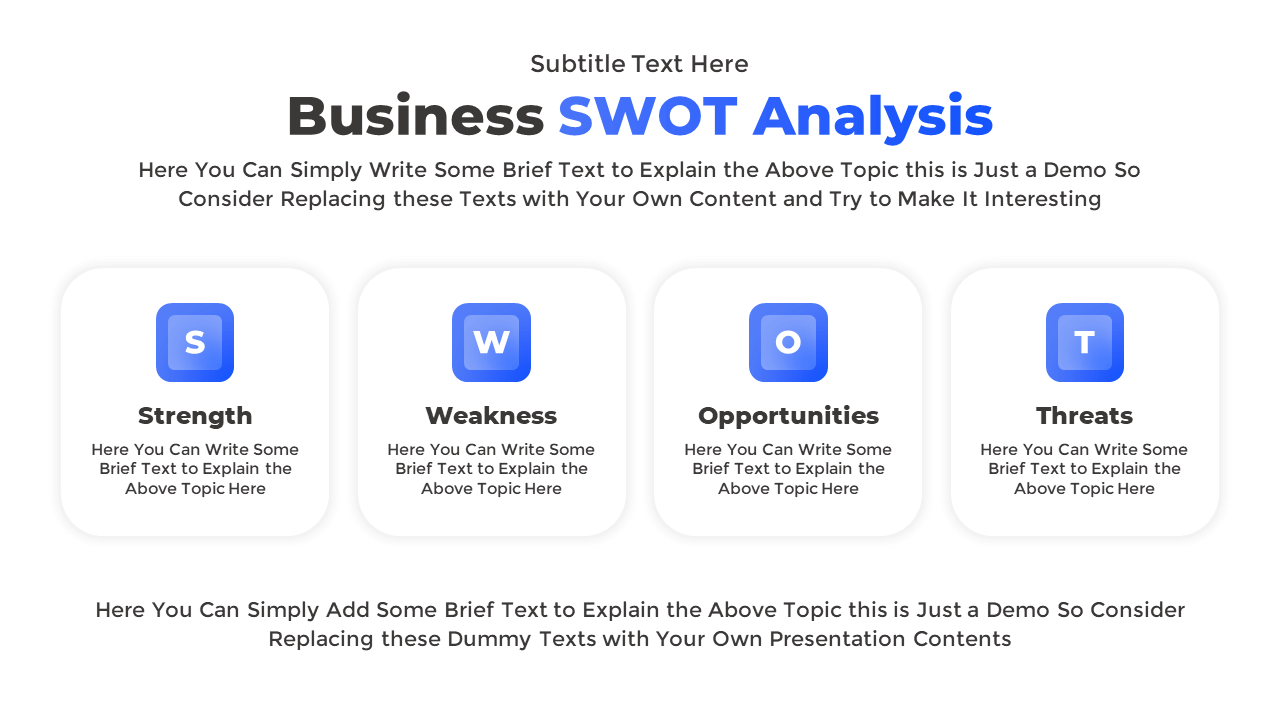 Free PowerPoint SWOT Editable Template