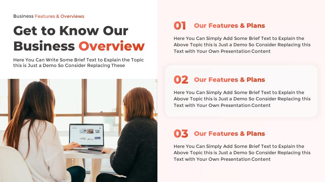 Free PowerPoint Step by Step Business Plan Slide