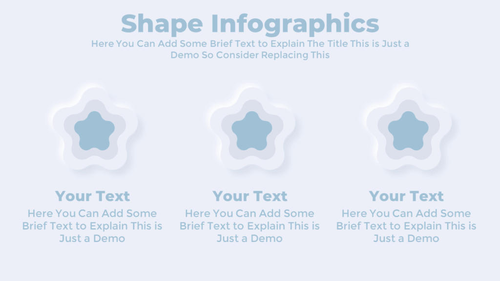 Free Star Shape Infographic Slide