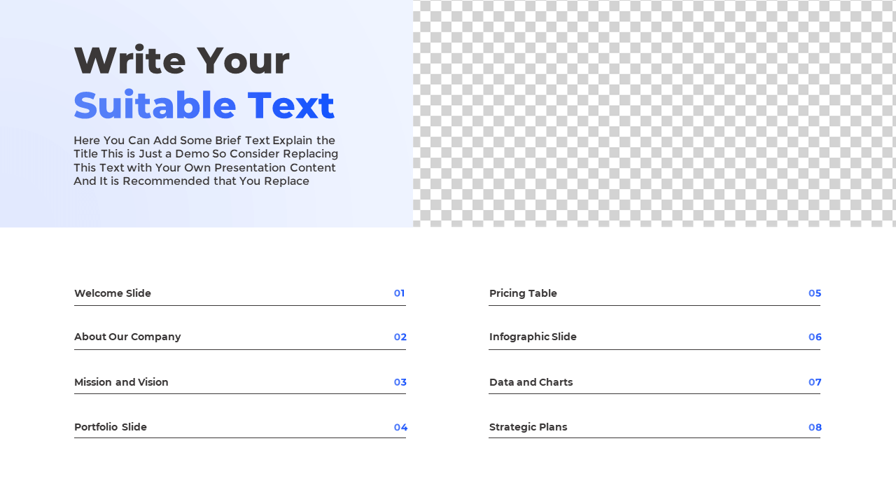 Free PowerPoint Presentation Contents Slide Template - PowerPoint School