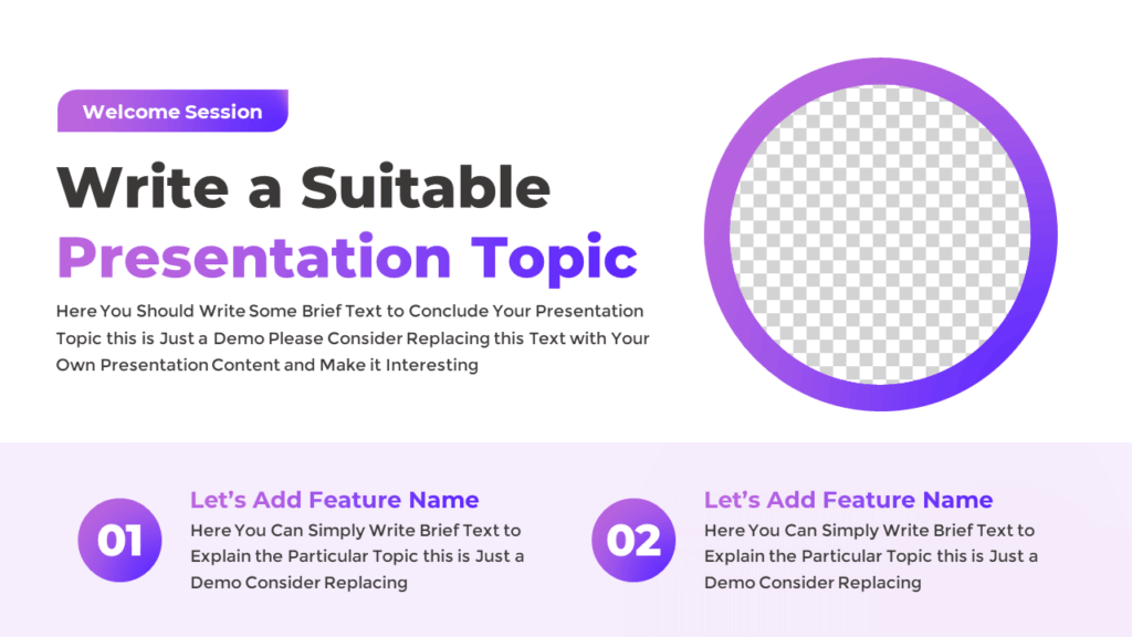 Free Welcome Slide for PowerPoint Presentation