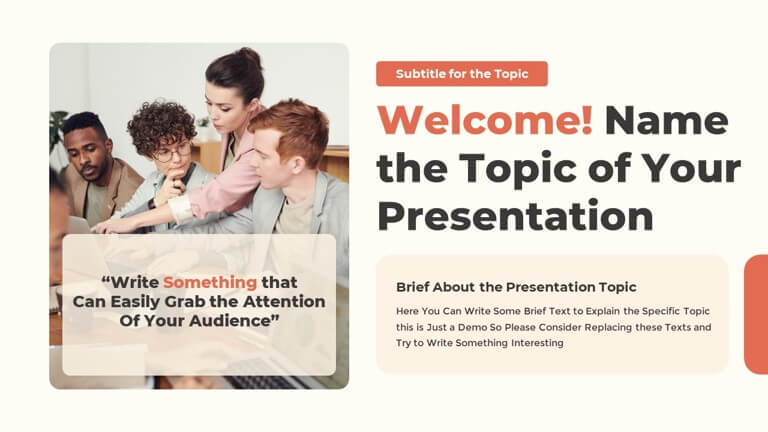 Welcome Slides preview