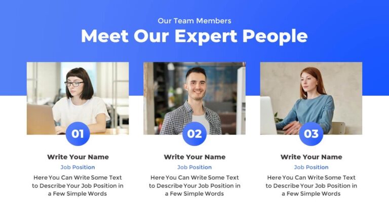 Introduction for Team PPT Slide Template
