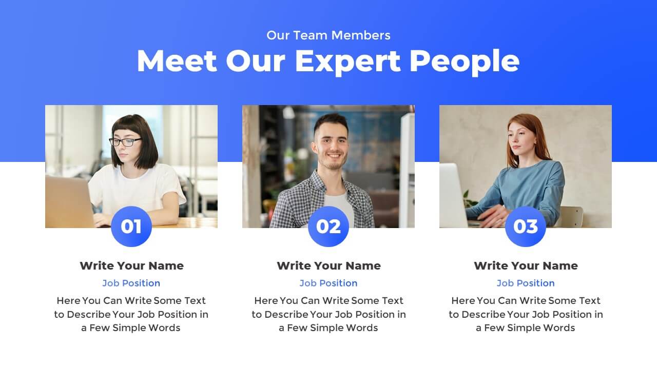 Introduction for Team PPT Slide Template