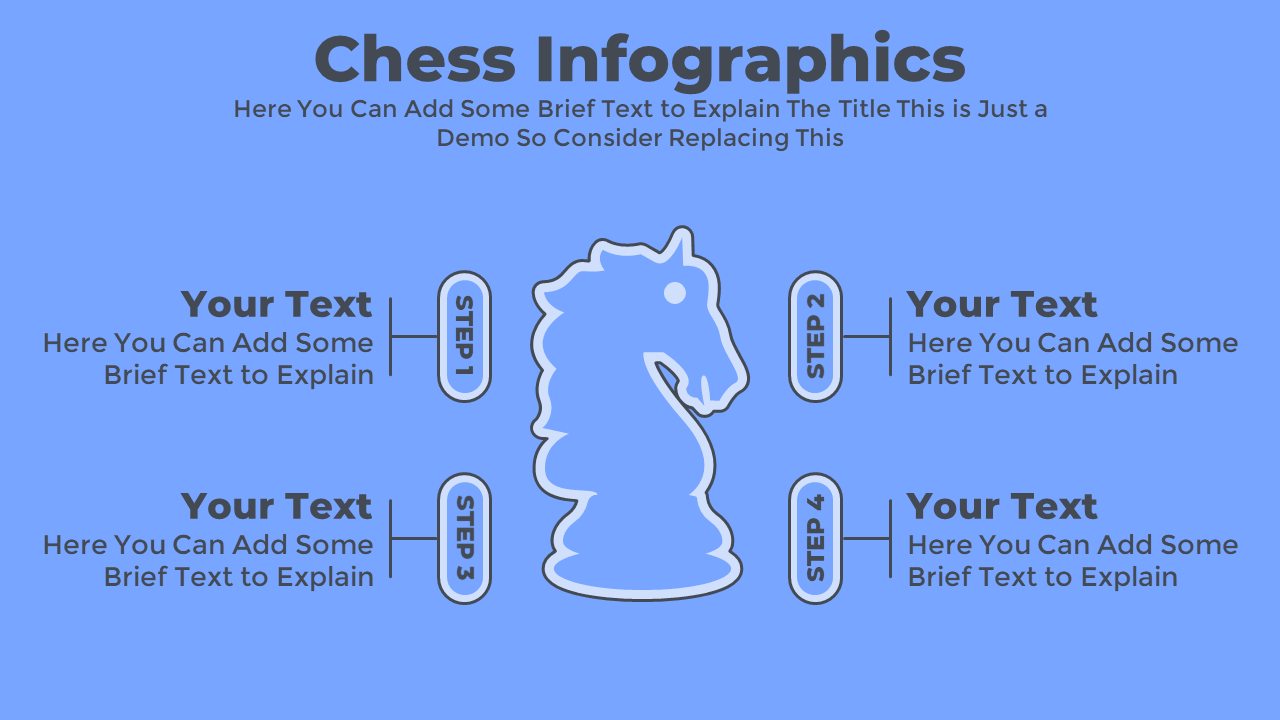Knight Chess Piece Infographic Presentation Slide