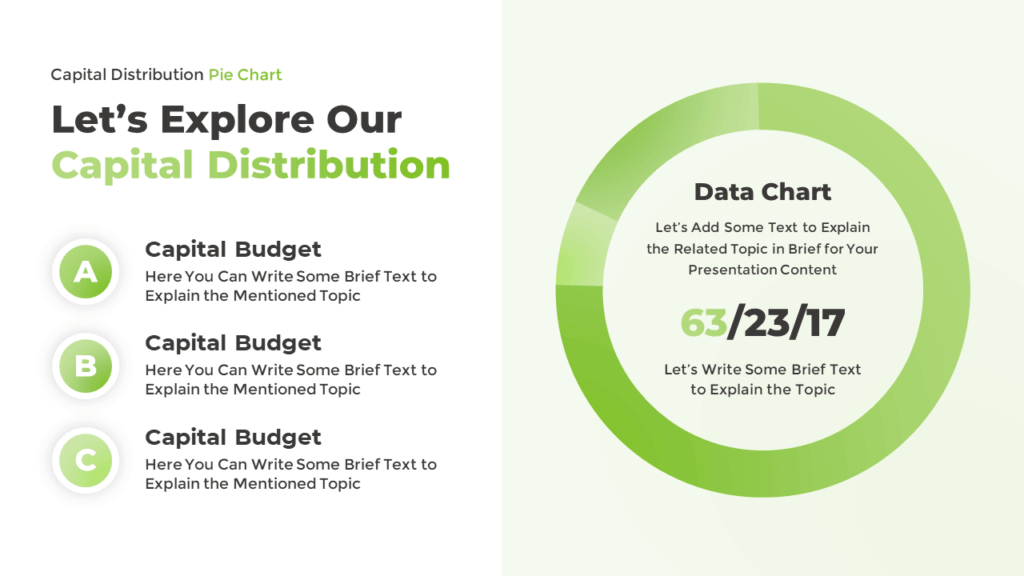 Pie Chart for Data Presentations