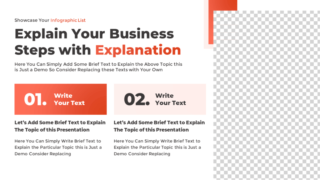 PowerPoint Infographic List Slide Template
