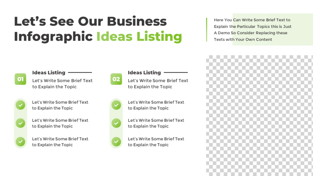 PowerPoint Infographic List with 2 Options