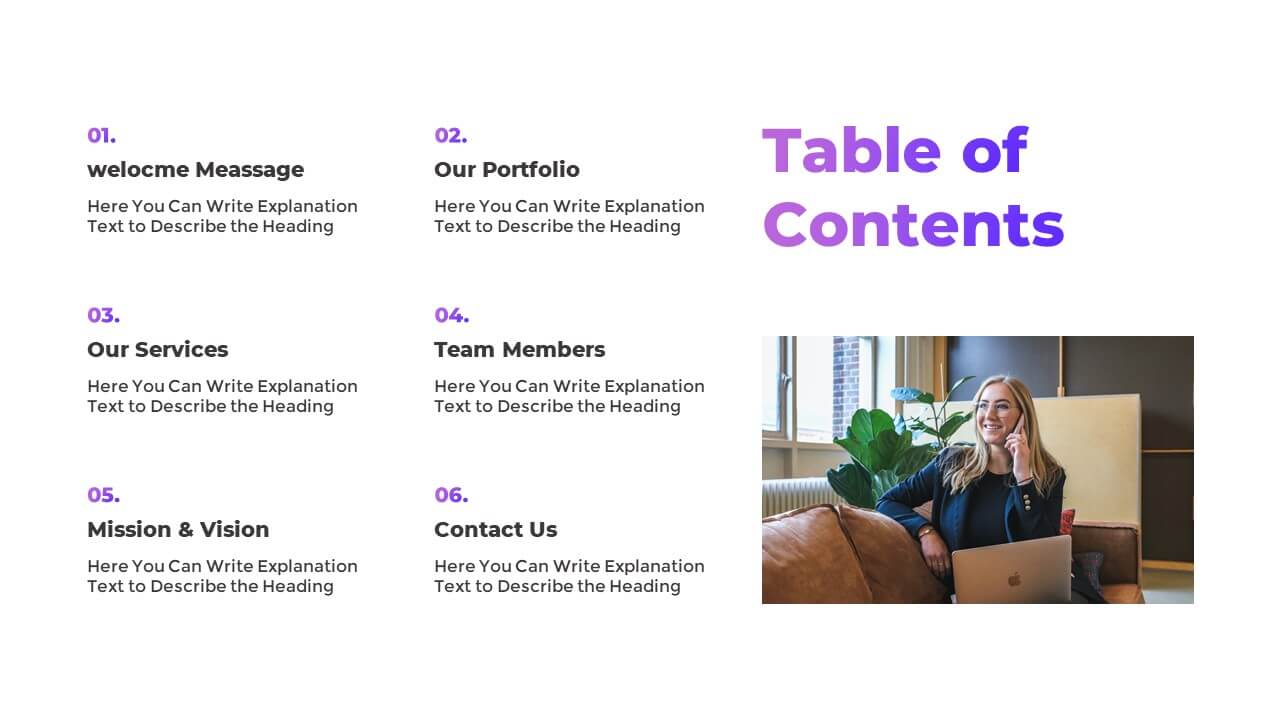 Free PowerPoint Presentation Talking Point Template