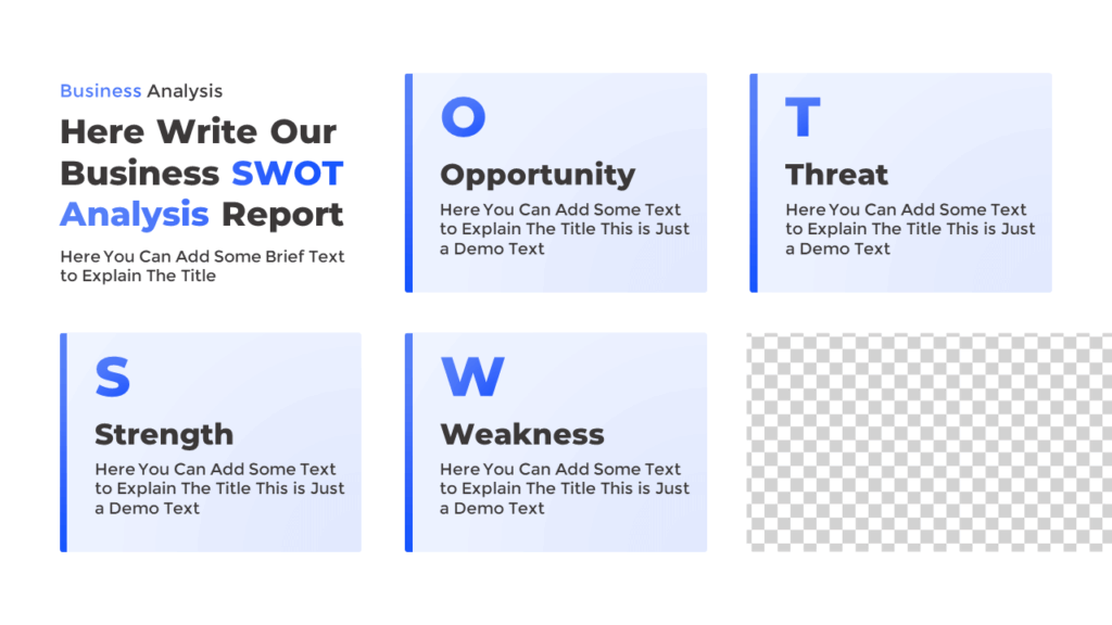 PowerPoint SWOT Diagram Slide