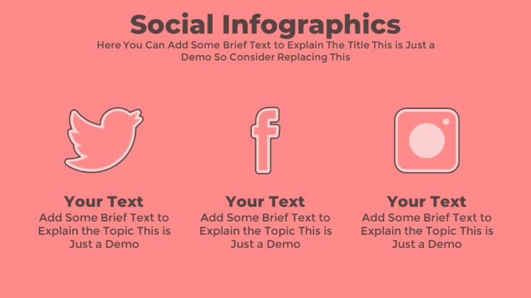 Free PowerPoint Infographic Social Media Slide Template - PowerPoint School