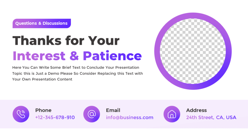 Presentation Thank You Slide Template