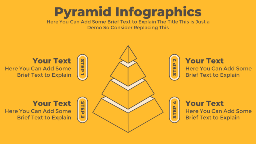 Pyramid Infographic Presentation Slide Template