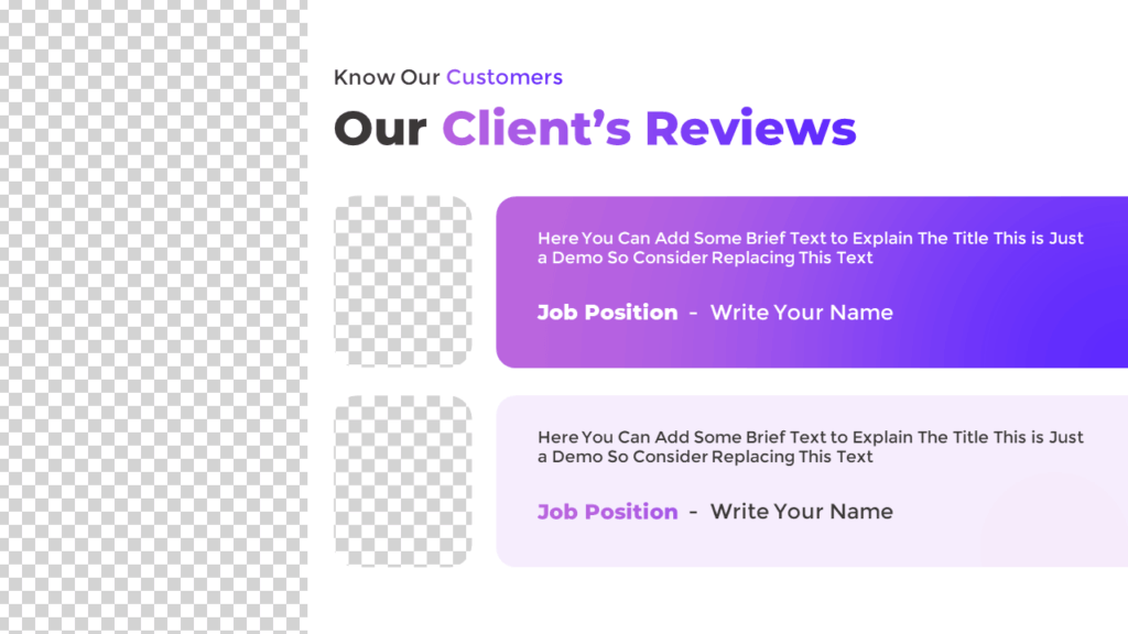 Review Slide Template for Presentations