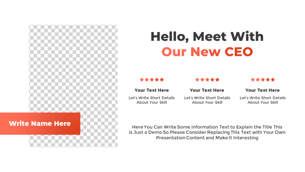 Team Leader Introduction Slide Template
